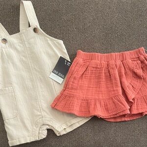 NWT Baby Girl’s Okie Dokie Bundle of 2 Clothing Items Size 12M